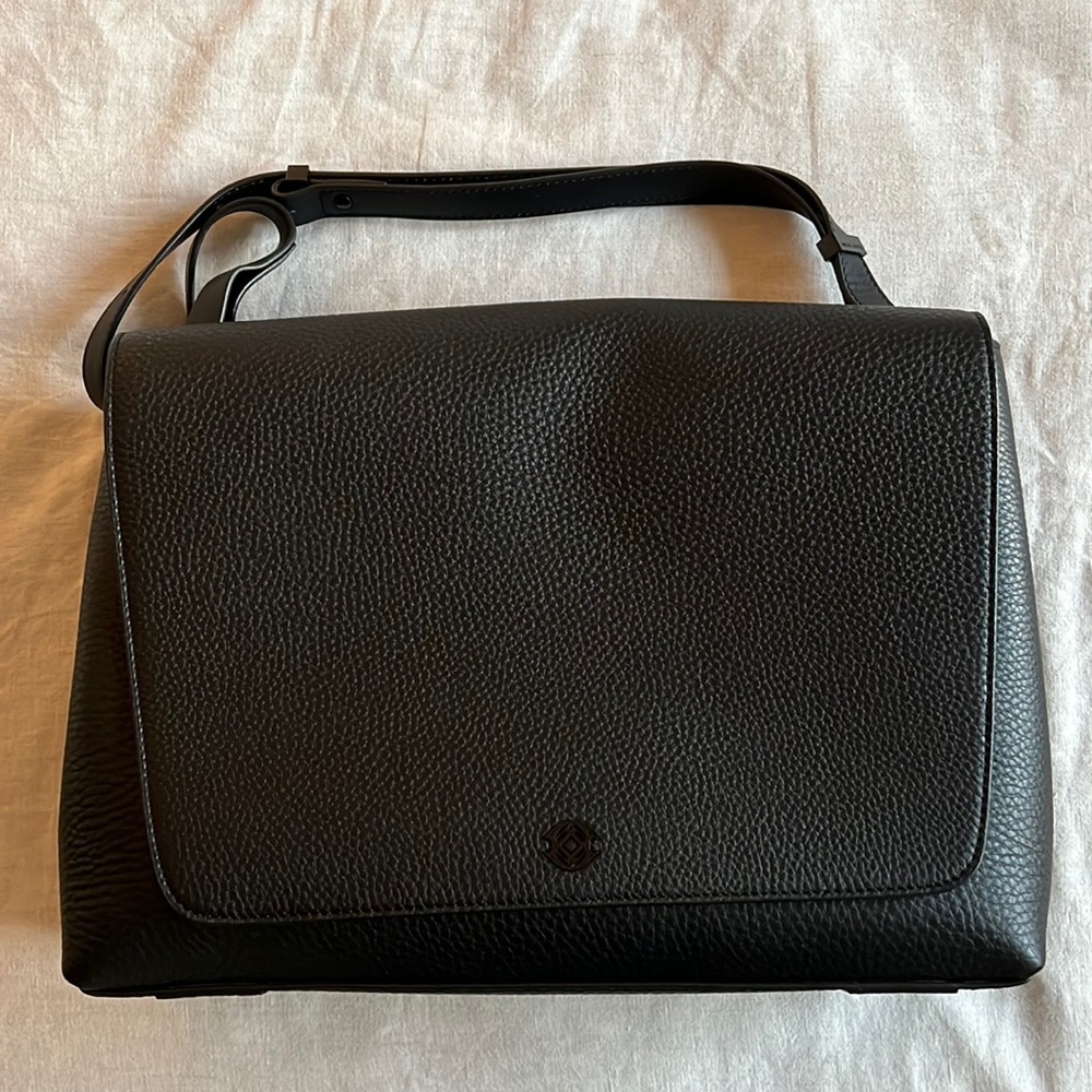 Dagne Dover leather Simone laptop satchel bag